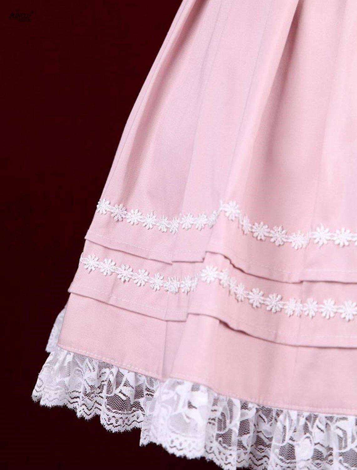 Pink Cotton Sleeveless Lolita Dress - Sissy Panty Shop