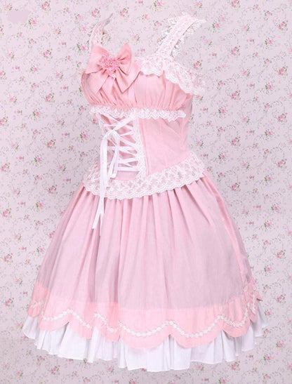 Sleeveless Ruffled Lolita Cotton Dress - Sissy Panty Shop