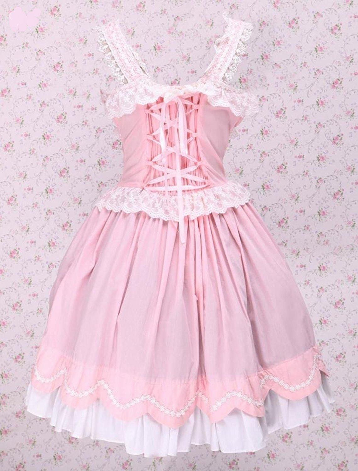 Sleeveless Ruffled Lolita Cotton Dress - Sissy Panty Shop