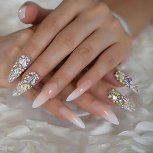 Luxury Crystal Faux Nails - Sissy Panty Shop