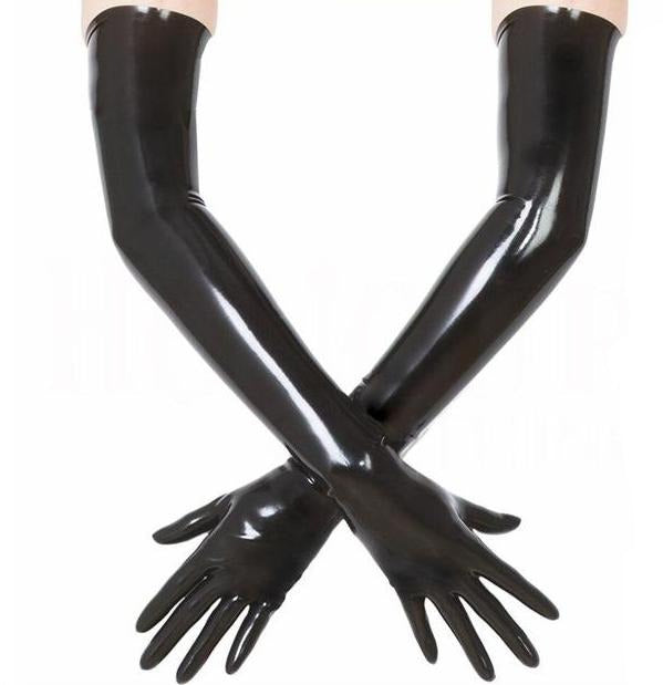 Latex Opera Gloves - Sissy Panty Shop