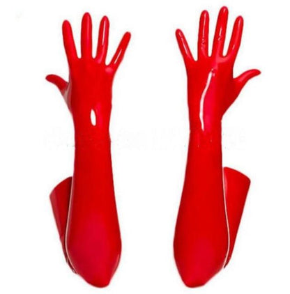 Latex Opera Gloves - Sissy Panty Shop