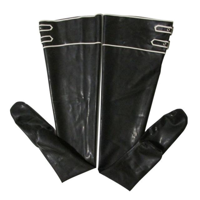 Latex Stockings With Buckles - Sissy Panty Shop