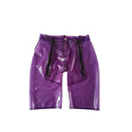 Zippered Latex Shorts - Sissy Panty Shop