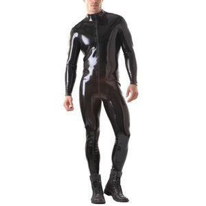 Front Zip Latex Catsuit - Sissy Panty Shop