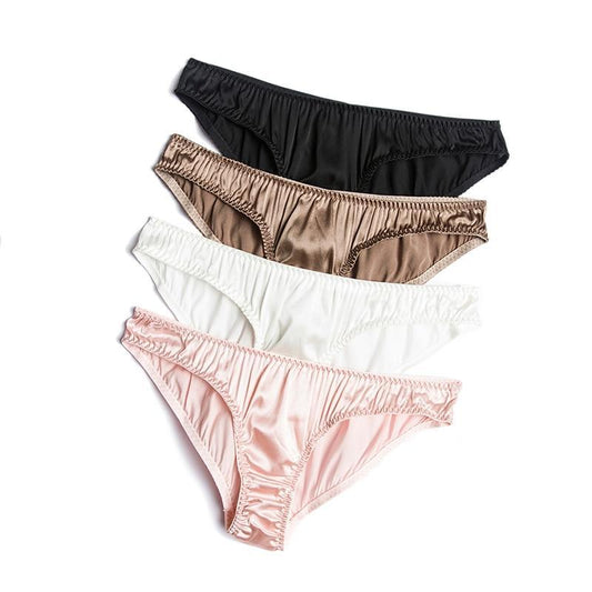 "Lux Sissy" Real Silk Panties Set (3 Pcs) - Sissy Panty Shop