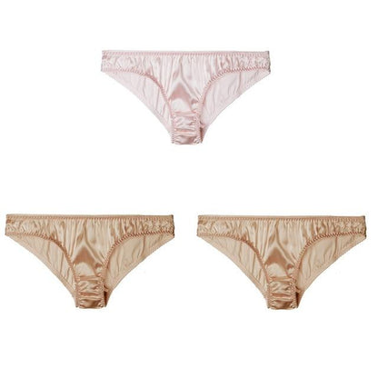 "Lux Sissy" Real Silk Panties Set (3 Pcs) - Sissy Panty Shop