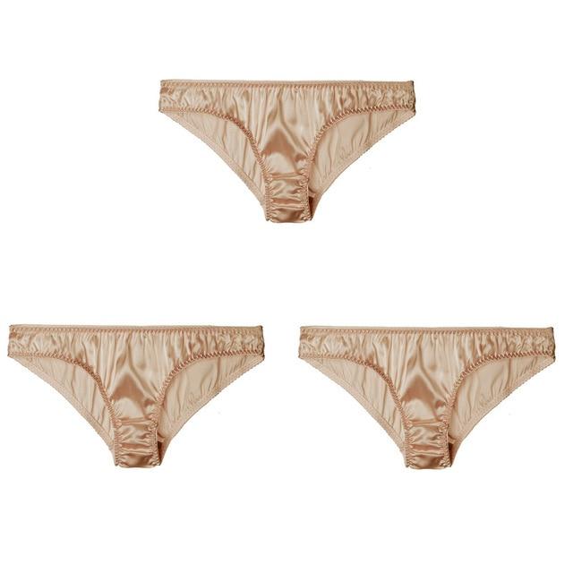 "Lux Sissy" Real Silk Panties Set (3 Pcs) - Sissy Panty Shop