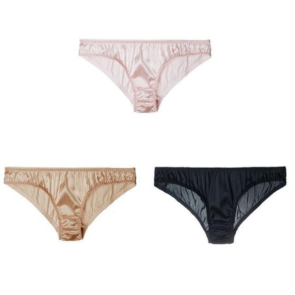 "Lux Sissy" Real Silk Panties Set (3 Pcs) - Sissy Panty Shop