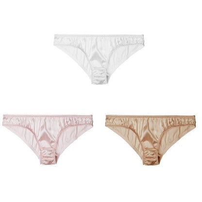 "Lux Sissy" Real Silk Panties Set (3 Pcs) - Sissy Panty Shop