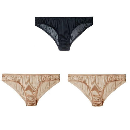 "Lux Sissy" Real Silk Panties Set (3 Pcs) - Sissy Panty Shop