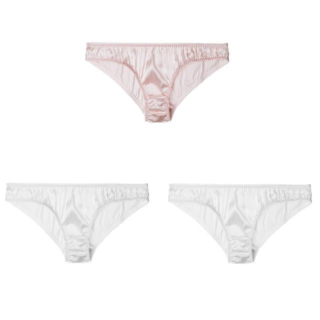 "Lux Sissy" Real Silk Panties Set (3 Pcs) - Sissy Panty Shop