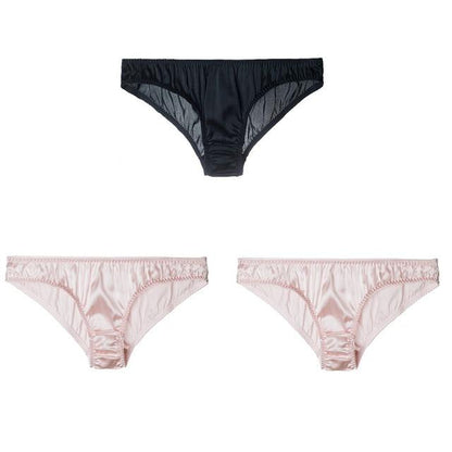 "Lux Sissy" Real Silk Panties Set (3 Pcs) - Sissy Panty Shop