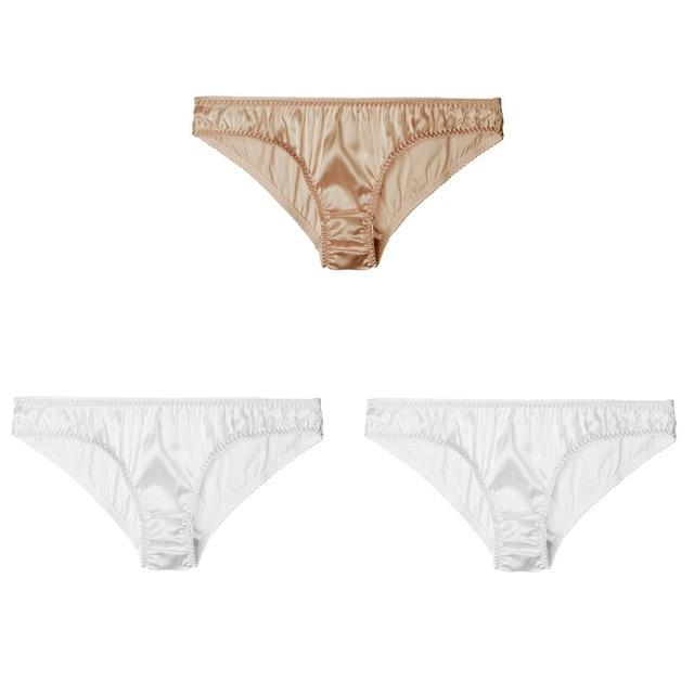 "Lux Sissy" Real Silk Panties Set (3 Pcs) - Sissy Panty Shop