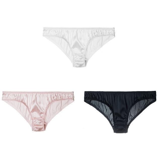 "Lux Sissy" Real Silk Panties Set (3 Pcs) - Sissy Panty Shop