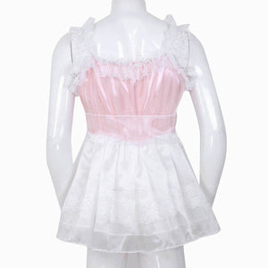 Ruffled Lace Tulle Sissy Dress - Sissy Panty Shop