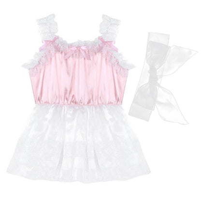 Ruffled Lace Tulle Sissy Dress - Sissy Panty Shop