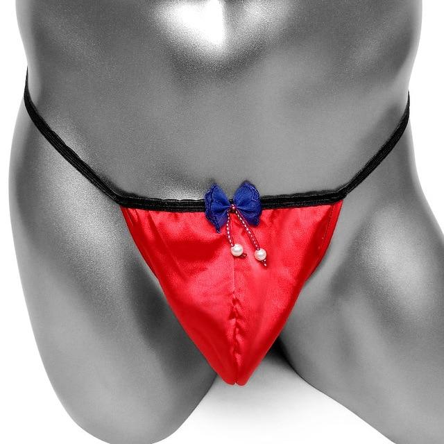 Sissy Satin Pouch Thong - Sissy Panty Shop