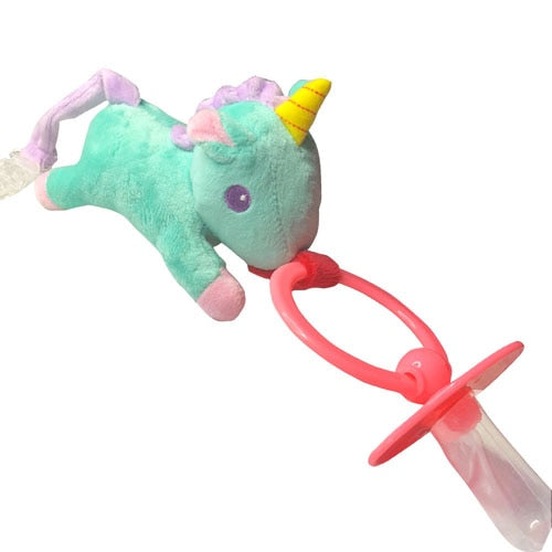 ABDL Pacifier w/ Plush Toy Clip - Sissy Panty Shop