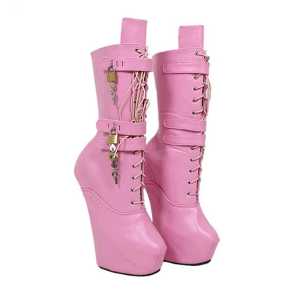 "Sissy Elsie" Lockable Boots - Sissy Panty Shop