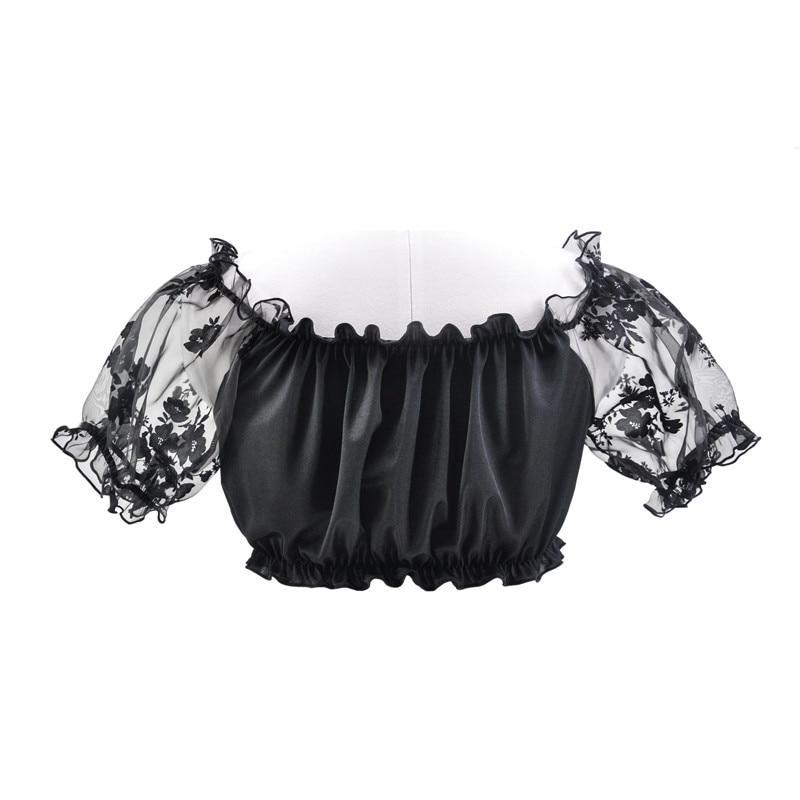 "Sissy Rose" Low Cut Blouse - Sissy Panty Shop