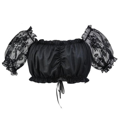 "Sissy Rose" Low Cut Blouse - Sissy Panty Shop