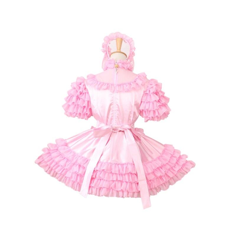 Lockable Sissy Maid Organza Dress - Sissy Panty Shop