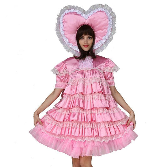 Adult Baby Satin Sissy Dress - Sissy Panty Shop