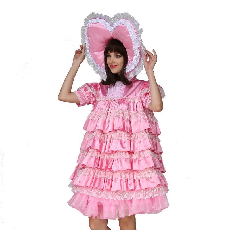 Adult Baby Satin Sissy Dress - Sissy Panty Shop