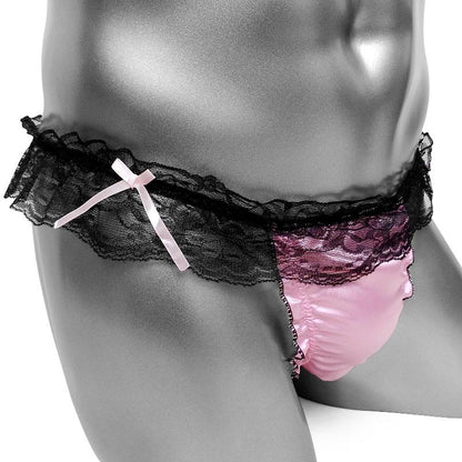 "Sissy Mikaela" Satin Thong - Sissy Panty Shop