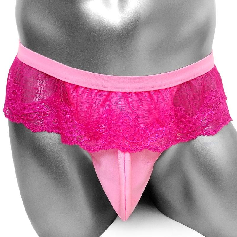 "Tranny Mia" Lace Thong - Sissy Panty Shop