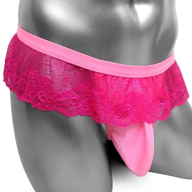 "Tranny Mia" Lace Thong - Sissy Panty Shop