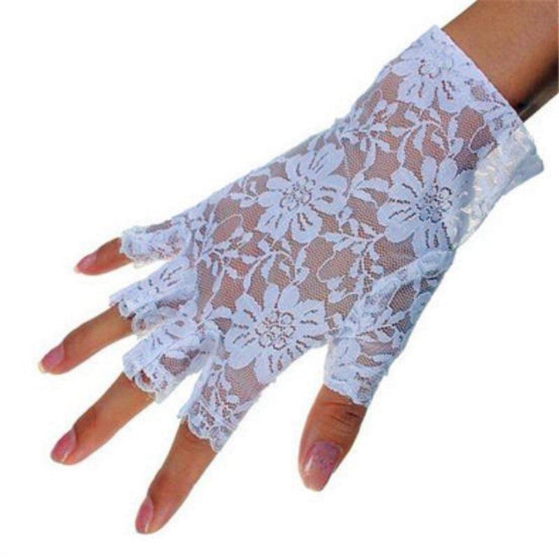 Fingerless Lace Gloves - Sissy Panty Shop