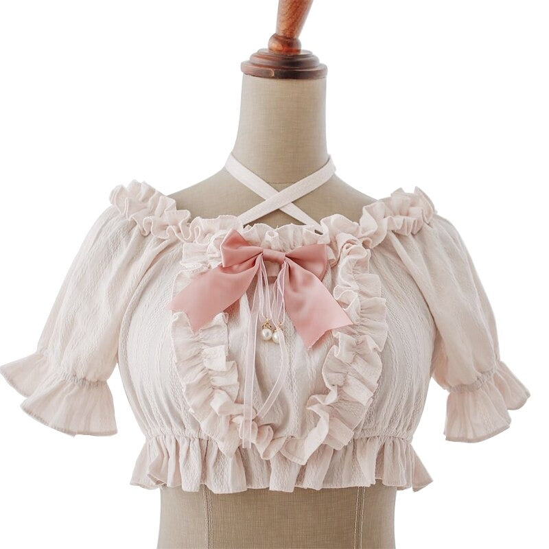 Pink Vintage Ruffles Blouse - Sissy Panty Shop