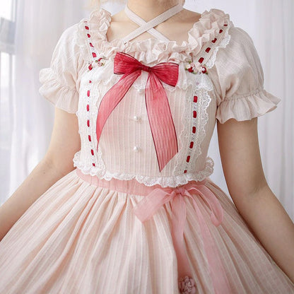 Pink Vintage Ruffles Blouse - Sissy Panty Shop