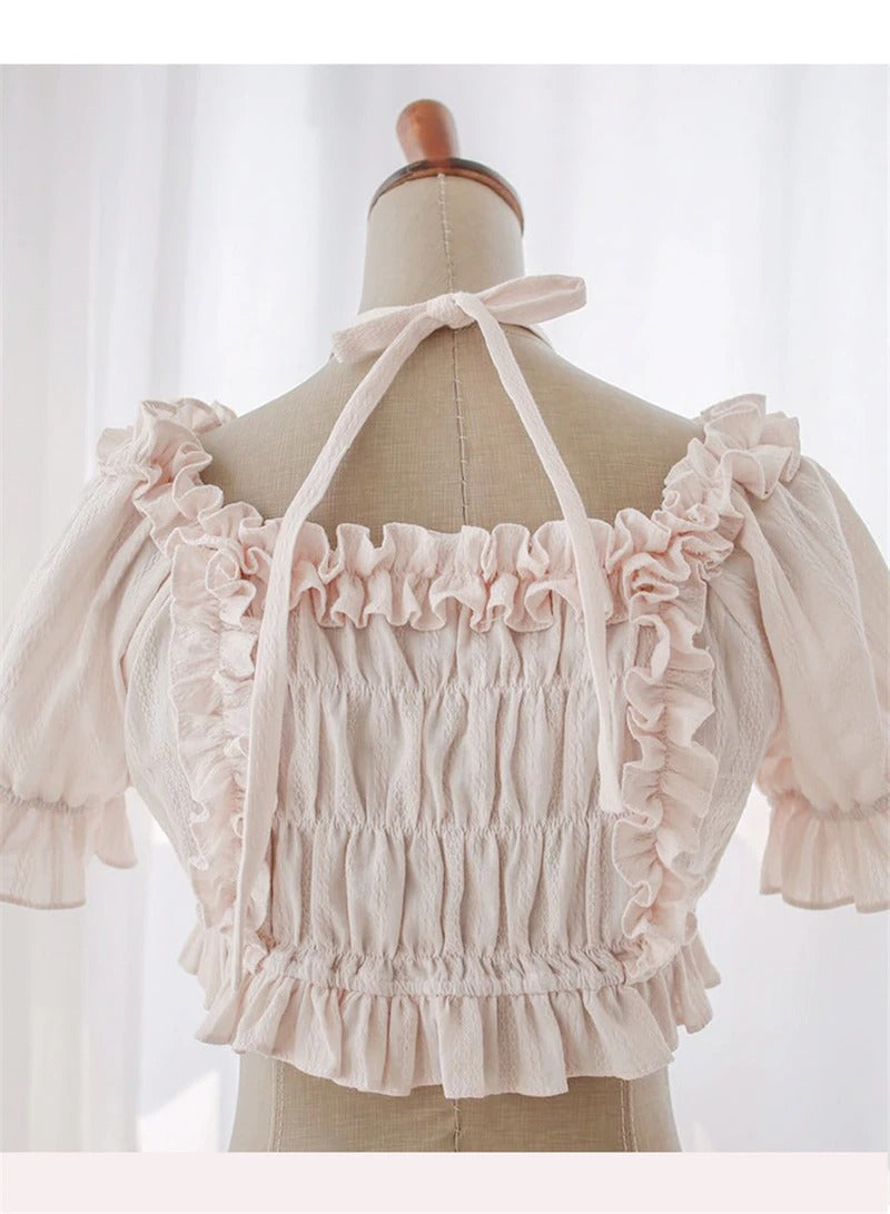 Pink Vintage Ruffles Blouse - Sissy Panty Shop