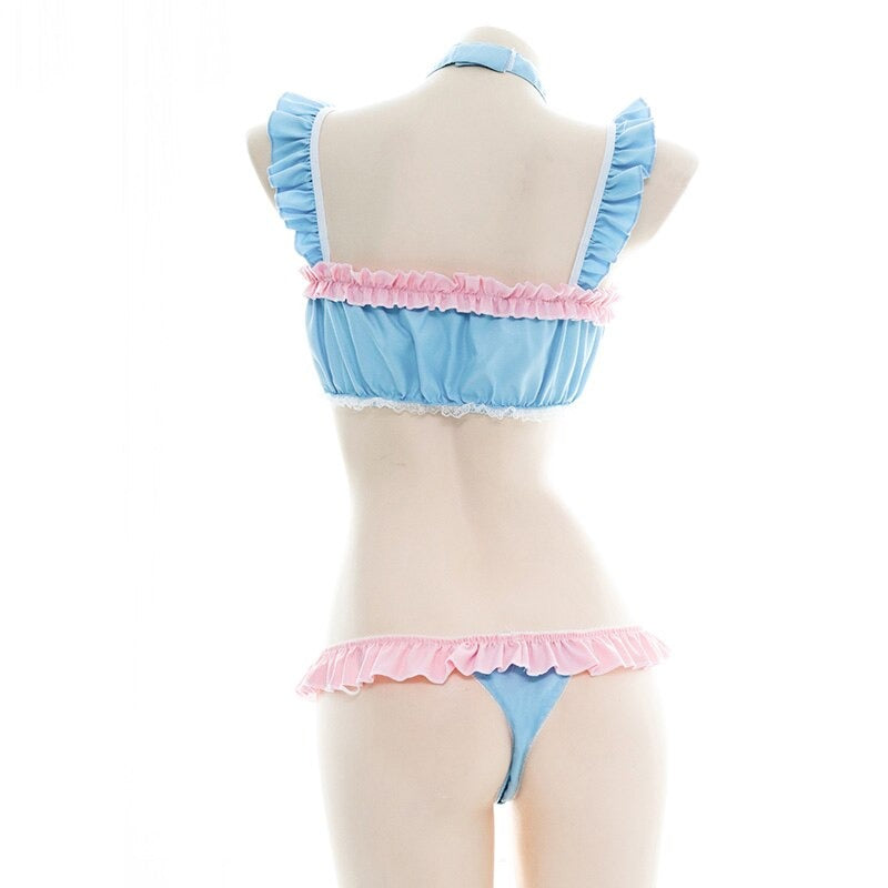 Girly Ruffled Bikini - Sissy Panty Shop