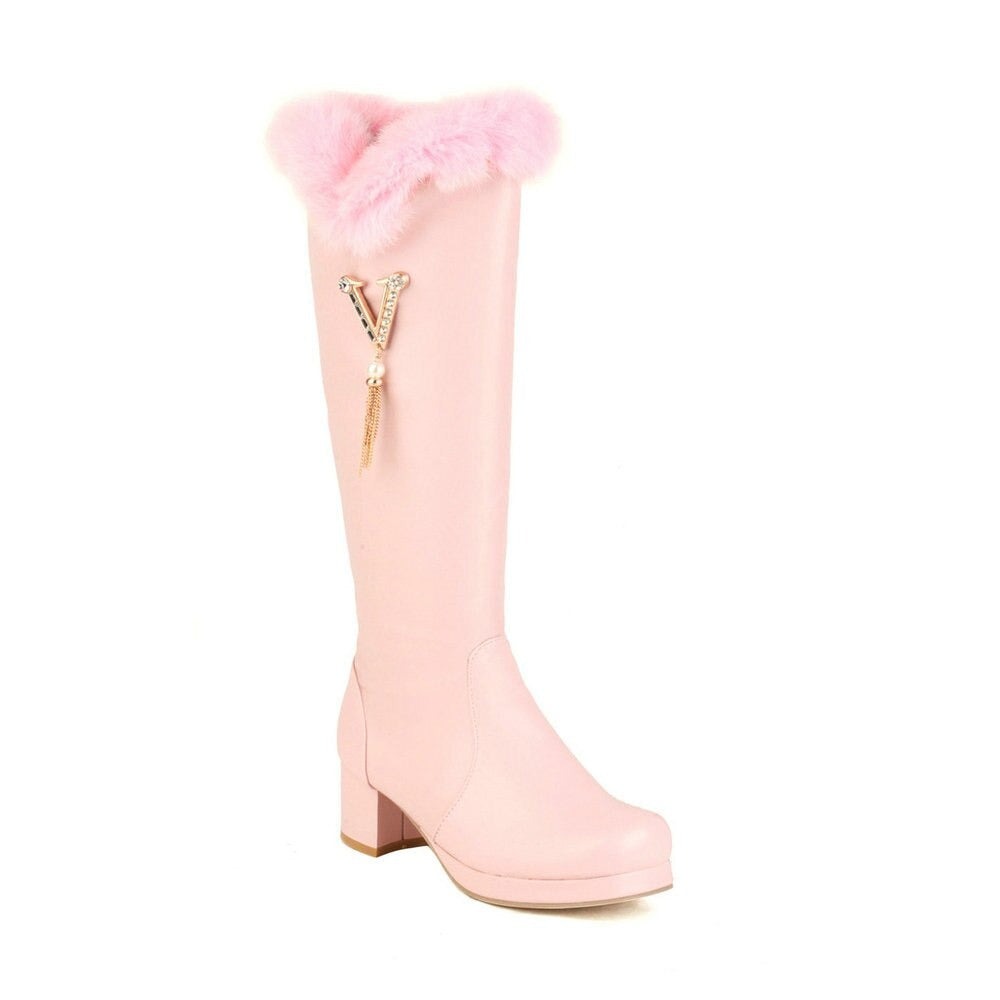 Cozy Sissy Warm Pink Winter Boots - Sissy Panty Shop