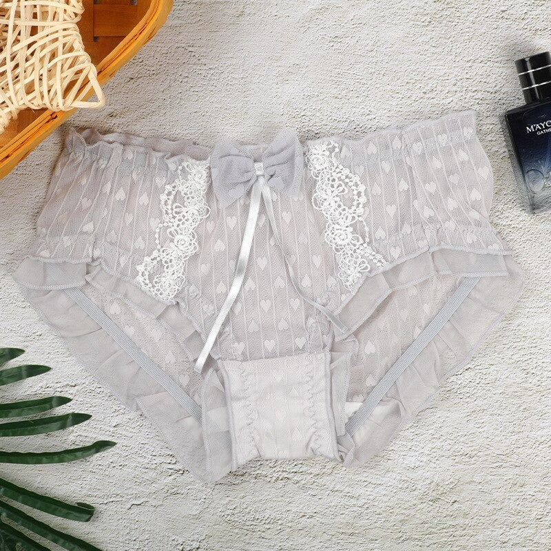 Sissy Love Frilly Lace Panty Set (4pcs) - Sissy Panty Shop